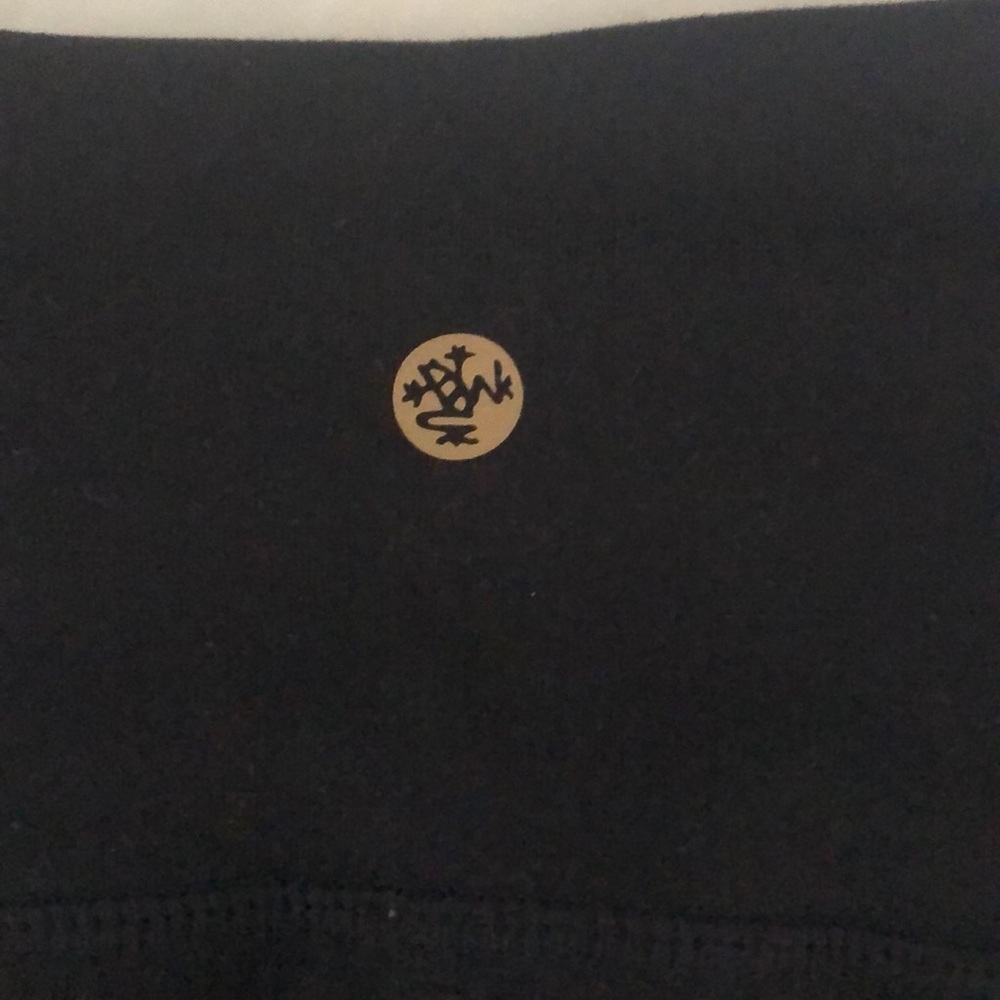 Manduka color block leggings teal & black XS - Picture 2 of 5